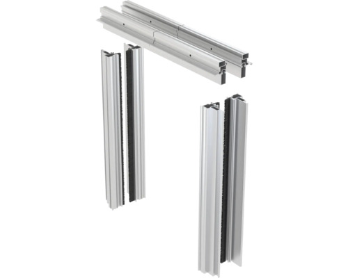 Knauf Pocket Kit Easy Pocket Aluminium-Spachtellaibung für 2-flügelige Holztürblatt Aluminium Türrahmenset mit Dichtungen