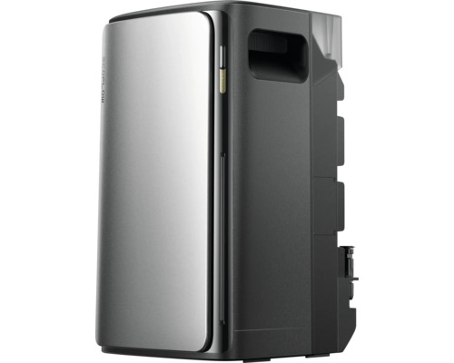 EcoFlow Logo. Tragbare Powerstation mit Griff.