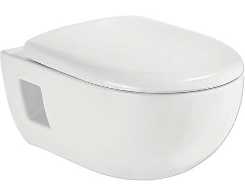 GEBERIT Wand-WC Set Renova Tiefspüler ohne Spülrand weiß glänzend mit WC-Sitz CG03070000 GEBERIT Wand-WC Set Renova Tiefspüler ohne Spülrand weiß glänzend mit WC-Sitz CG03070000