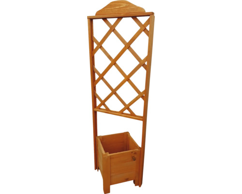 Pflanzkübel mit Spalier „Botanica“ aus Holz 140 x 45 x 47 cm braun Blumenkasten aus Holz mit Rankhilfe