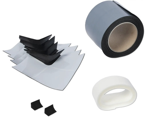 Dachrinnen Reparaturset mit Dichtband, Dachrinnenwinkel und Dichtstoff