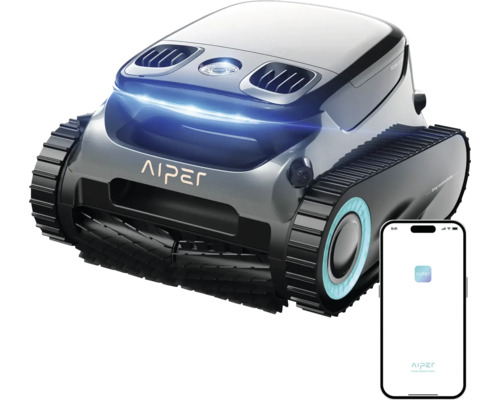 Aiper Scuba S1 Pro 2025 Poolroboter für Pools bis zu 200 m², kabellose Reinigung von Boden und Wänden, 22.740 l/h Durchflussrate, 180 Minuten Akkulaufzeit Aiper Poolreinigungsroboter mit Smartphone
