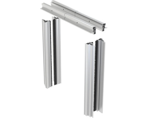 Knauf Pocket Kit Easy Pocket Aluminium-Spachtellaibung für 2-flügelige Glastürblatt Aluminium-Türrahmenset für den Heimwerkerbedarf