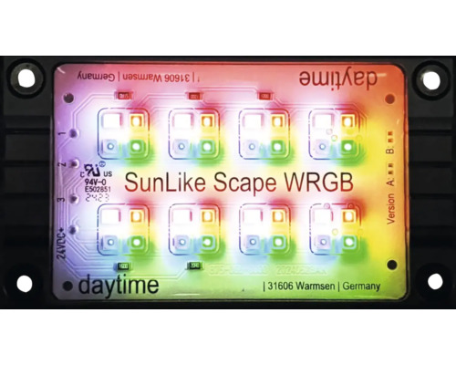 Aquariumbeleuchtung Daytime Pro-Modul SunLike Scape WRGB LED 10 W Süßwasser 5.000 K - 6000 K + Green + Blue + Red SMD-LED mit einer Chip-Effizienz von bis zu 125 Lumen/Watt Daytime SunLike Scape WRGB LED-Modul