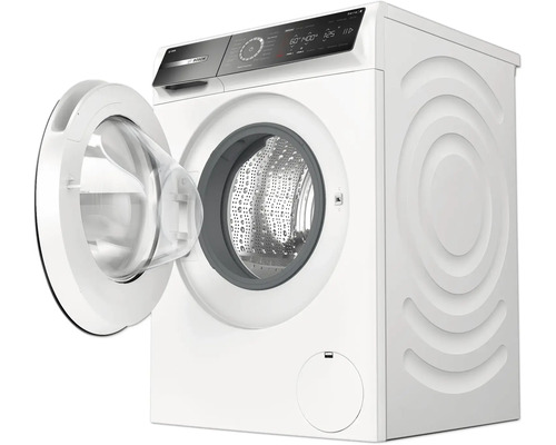 Waschmaschine mit geöffneter Tür für Wäsche