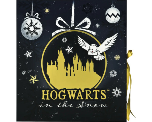 Adventskalender Harry Potter 2025 Dekoratives Geschenkpapier mit Hogwarts-Motiv im Winterdesign