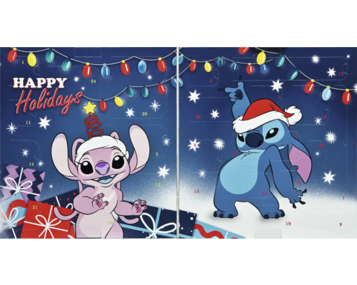 Disney Stitch Adventskalender mit Figuren und Feiertagsmotiven