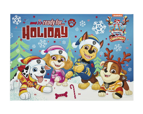 Adventskalender Paw Patrol 2025 Paw Patrol Adventskalender mit den Charakteren Marshall, Skye, Chase und Rubble