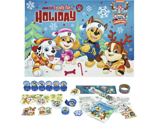 Paw Patrol Adventskalender mit Spielzeug und Schreibwaren