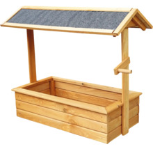 Holzsandkasten mit Dach