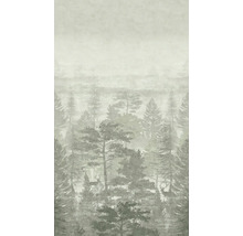 Tapete mit Waldmotiv und Hirschen
