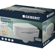 Geberit Renova Compact spülrandloses Wand-WC-Set Verpackung