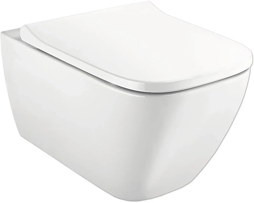 GEBERIT Wand-WC Set Smyle Square Tiefspüler ohne Spülrand weiß glänzend mit WC-Sitz CG05030000 GEBERIT Wand-WC Set Smyle Square Tiefspüler ohne Spülrand weiß glänzend mit WC-Sitz CG05030000