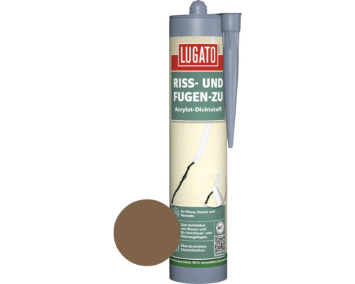Lugato Acryl Dichtstoff Riss-und Fugen zu braun 310 ml