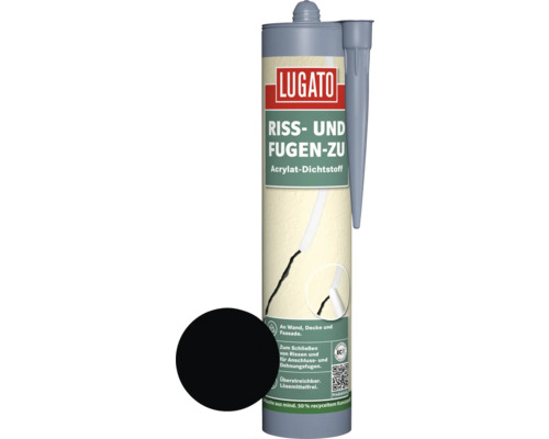 Lugato Acryl Dichtstoff Riss-und Fugen zu schwarz 310 ml