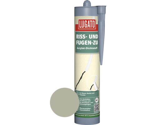 Lugato Acryl Dichtstoff Riss-und Fugen zu grau 310 ml