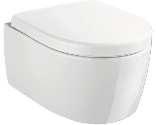 GEBERIT Wand-WC Set iCon XS Tiefspüler ohne Spülrand weiß glänzend mit WC-Sitz CG06055000 GEBERIT Wand-WC Set iCon XS Tiefspüler ohne Spülrand weiß glänzend mit WC-Sitz CG06055000