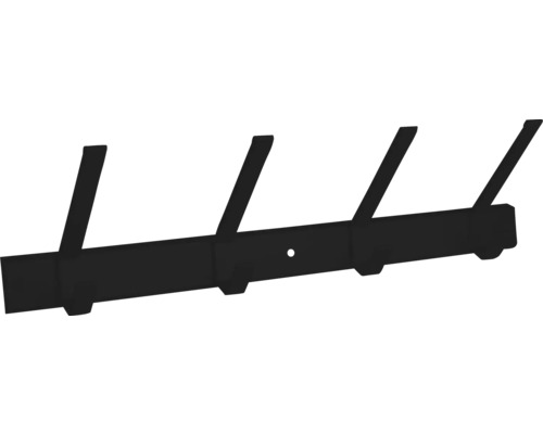 Wandgarderobe mit vier Haken