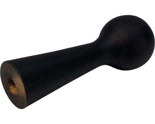 Schwarzer Möbelknopf aus Holz