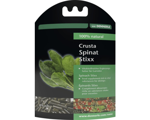 Dennerle Nano Crusta Spinat Stixx 30 g Dennerle Crusta Spinat Stixx Garnelenfutter
