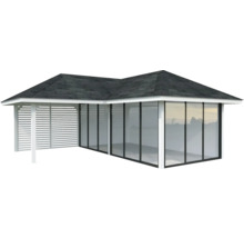 Gartenhaus mit Dach und Fenster