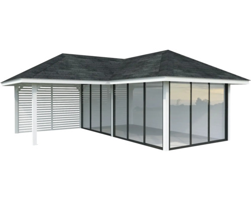 Gartenhaus mit Dach und Fenster