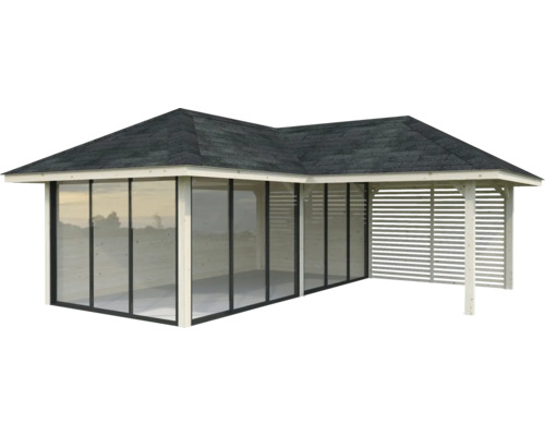 Gartenpavillon mit Dach und Seitenelementen
