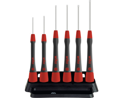 Feinschraubendreher Wiha Set Torx PicoFinish Sechs Wiha Feinmechaniker Schraubendreher mit Halter