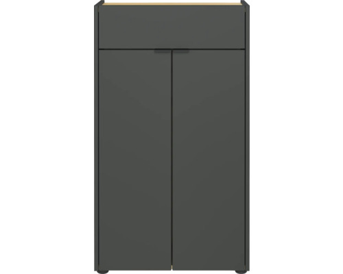 Midischrank GW-Forano BxHxT 60 x 98 mm x 34 mm Frontfarbe graphit 4499-549 Schuhschrank mit zwei Türen und einer Schublade