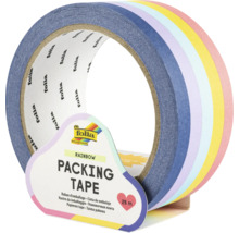 Regenbogenfarbenes Paketklebeband, 25 Meter