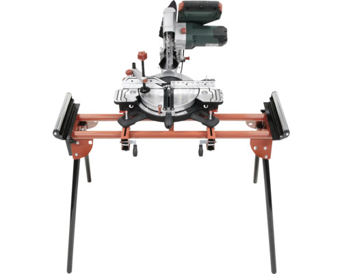 Kapp- und Gehrungssäge mit Untergestell für Holzbearbeitung