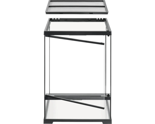 Terrarium mit Glas und Belüftungssystem