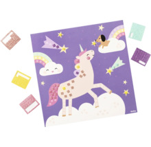 Glitzersticker Set mit Einhornmotiv zum Basteln
