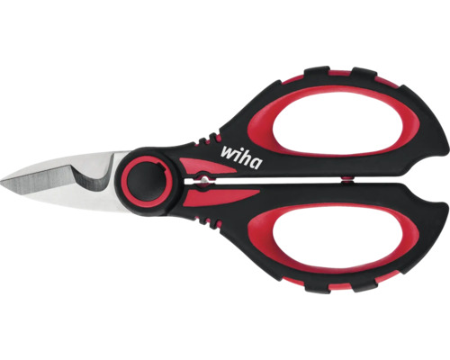 Schere Wiha 160 mm Professional Werkzeugstahl Wiha Logo, Elektriker-Schere