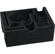 Schwarzer Werkzeugeinsatz aus Schaumstoff