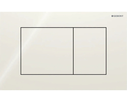 GEBERIT Betätigungsplatte Sigma40 Square Glas sandgrau glänzend 115.629.JL.1 Betätigungsplatte für Spülkasten mit zwei Tasten