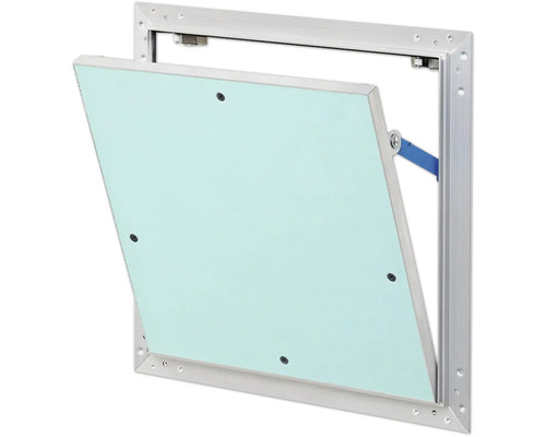 Revisionsklappe AluNova mit Gipskartoneinlage GKBI 2 x 12,5 mm und Fangsicherung 500 mm x 500 mm Revisionsklappe AluNova mit Gipskartoneinlage GKBI 2 x 12,5 mm und Fangsicherung 500 mm x 500 mm