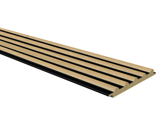 Akustikpaneel mit Holzrippen für Wand und Decke