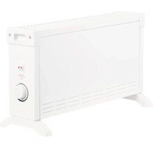 Weißer Konvektorheizkörper mit Regler und Schalter