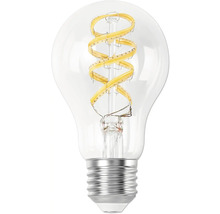 Klare Glühbirne mit LED-Spirale