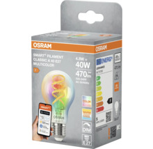 Osram Smart+ Filament Classic A 40 E27 Multicolor Lampe in Verpackung