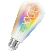 Glühbirne mit LED-Filament in Tropfenform