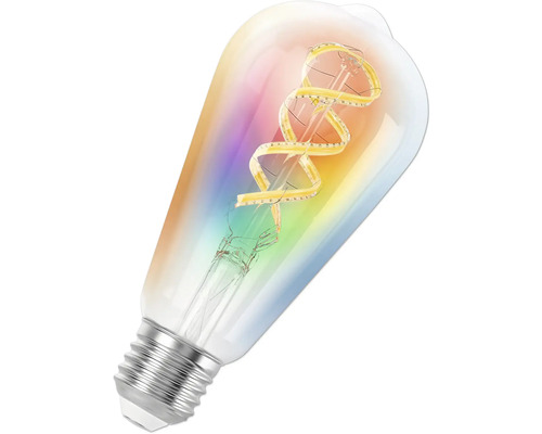 Glühbirne mit LED-Filament in Tropfenform