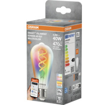 Osram Smart+ Filament Edison 40 E27 Mehrfarbige LED Lampe in Verpackung