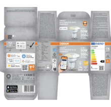 Verpackung einer Osram Smart+ Spot PAR16 50 GU10 dimmbaren LED Lampe