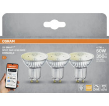 Osram 3er-Pack Smart+ LED-Spots PAR16 50 GU10, dimmbar