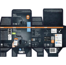 Verpackung eines Osram Smart+ Compact Outdoor-Steckers für den EU-Raum.