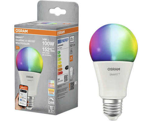 Osram Smart+ Multicolor LED Lampe E27 mit Verpackung