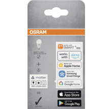 Osram Smart Classic A 60 E27 Mehrfarben Verpackung, kompatibel mit Smart App, Alexa, Apple Home, Samsung SmartThings und Google Home
