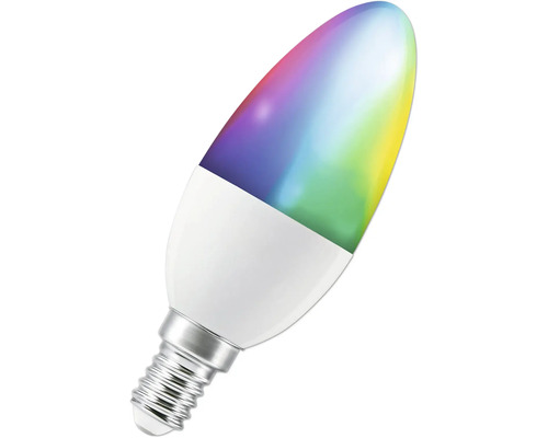 Kerzenlampe mit farbigem Licht